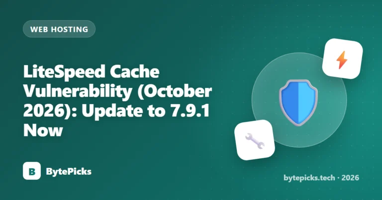 LiteSpeed Cache Vulnerability (October 2026): Update to 7.9.1 Now